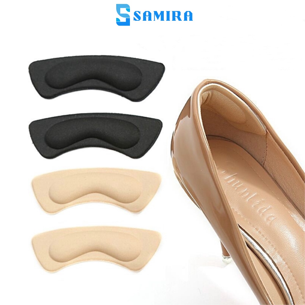 Cặp lót giày bảo vệ gót chân 4D cao cấp giảm đau giảm size chống tuột gót phù hợp mọi kiểu giày nam nữ SA7