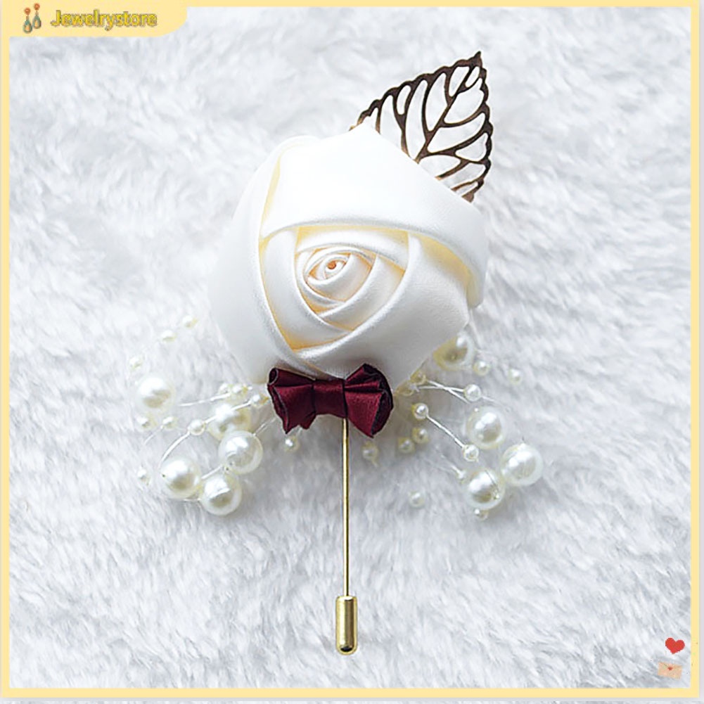 Tag cài áo hoa hồng quý phái