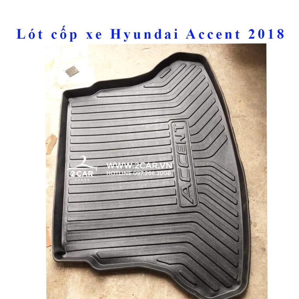 Lót cốp nhựa dẻo xe Accent 2018 2019 2020 2021 Hàng TPO không mùi, không thấm nước