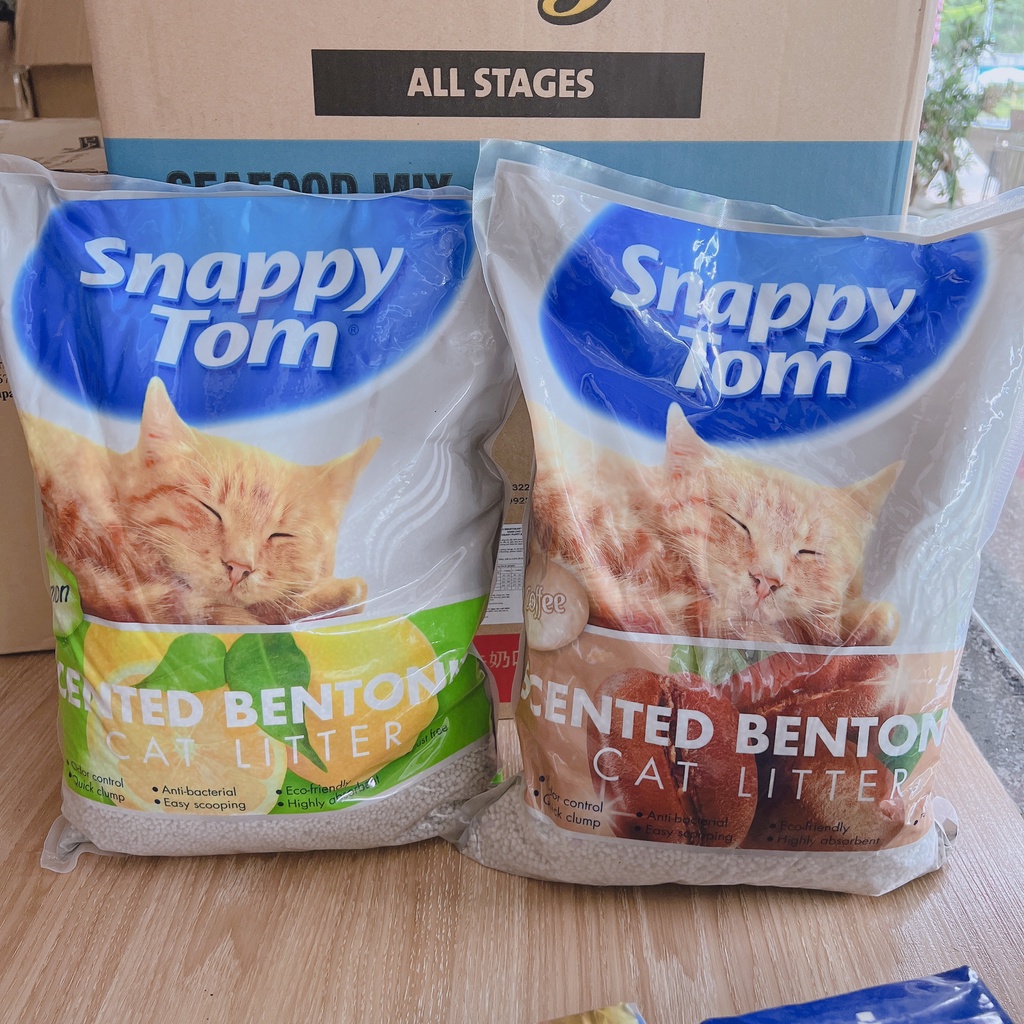 CÁT VỆ SINH CHO MÈO 4KG các loại - cát Min/ Nhật đen/ snappy tom JOLLY CAT