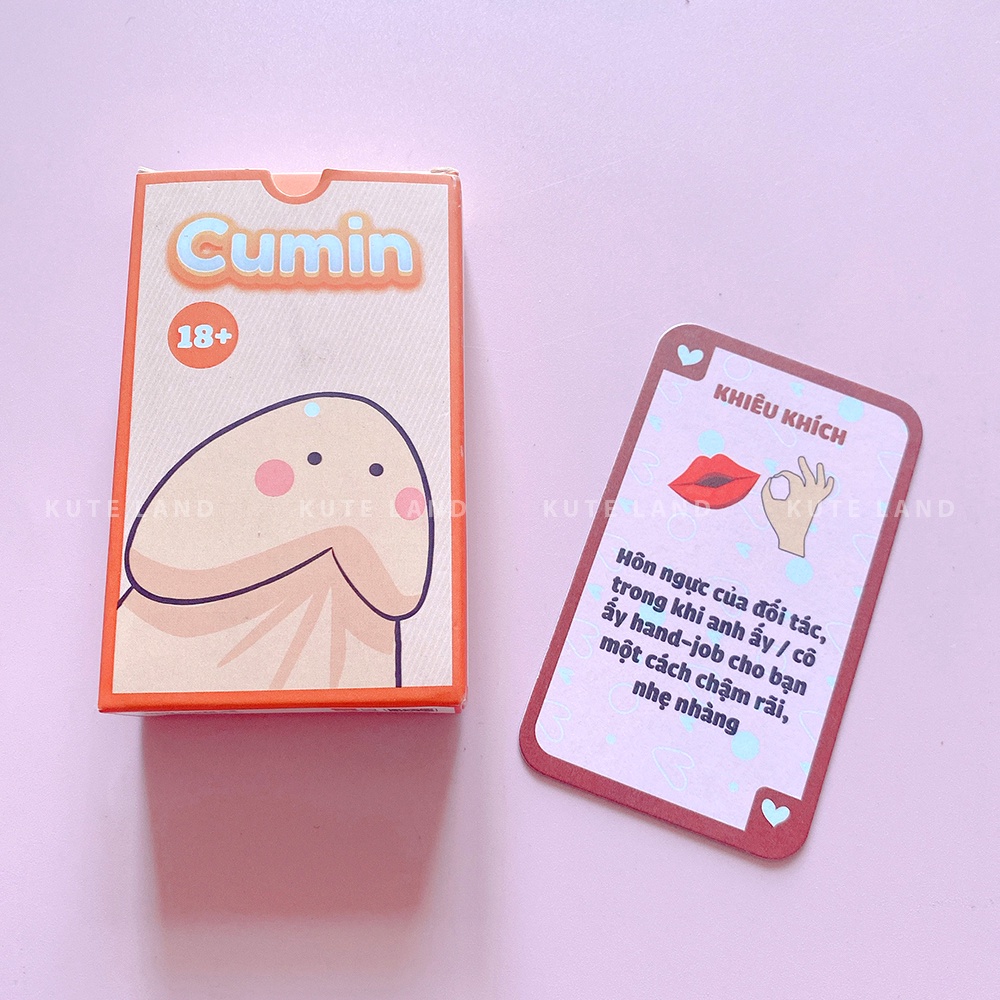 [Che Tên] Bộ Bài Cặp Đôi Cumin Dạo Đầu Cho Cặp Đôi Hẹn Hò 51 Lá Bài Quyến Rũ Cho Tình Yêu Cháy Bỏng C-CUMIN