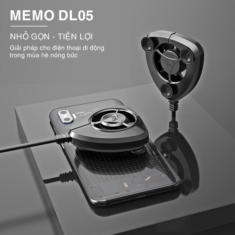 Memo FL02 | Quạt tản nhiệt gaming cho điện thoại di động NGON - BỔ - RẺ