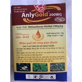 Thuốc trừ cỏ lúa anlygold 200wg - hộp 10 gói x 1.5g