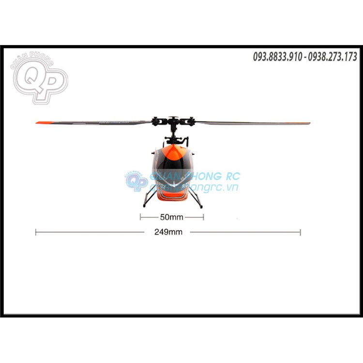 Máy bay trực thăng Firefox C119 4CH 6 Axis Gyro Flybarless RC Helicopter