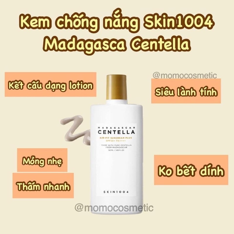 [Mã SKAMLTSM9 giảm 10% đơn 99K] Kem chống nắng Skin1004 Centella