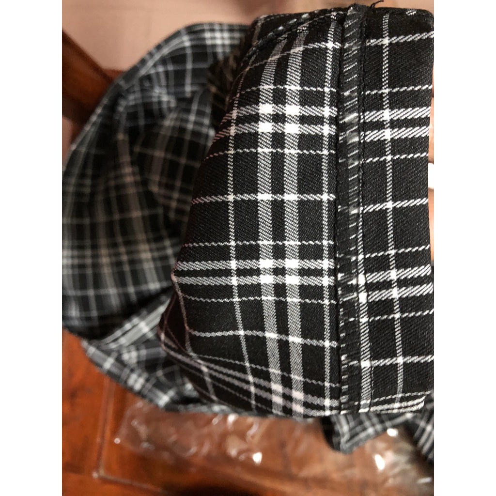 Quần caro ống rộng, cạp cài cúc khoá đủ size S-XL, hàng loại 1.