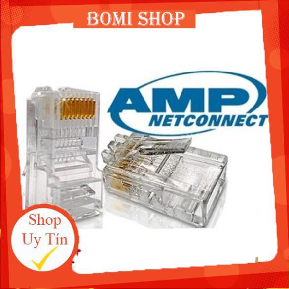 Hàng Chính Hãng_ Hạt Mạng AMP Rj45 Hộp 100 Chiếc loại tốt