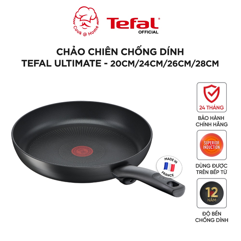 Chảo chiên Tefal Ultimate 20cm G2680272 -  24cm G2680472 - 26cm G2680572 - 28cm G2680622