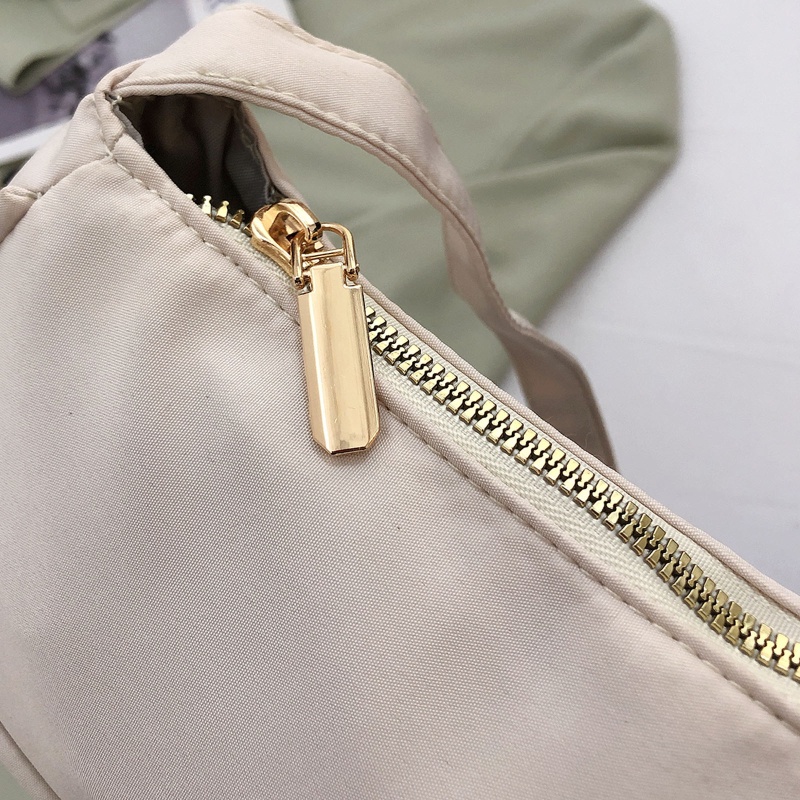 Túi Xách Nylon Đeo Vai Mini Có Khóa Kéo Thanh Lịch Cho Nữ