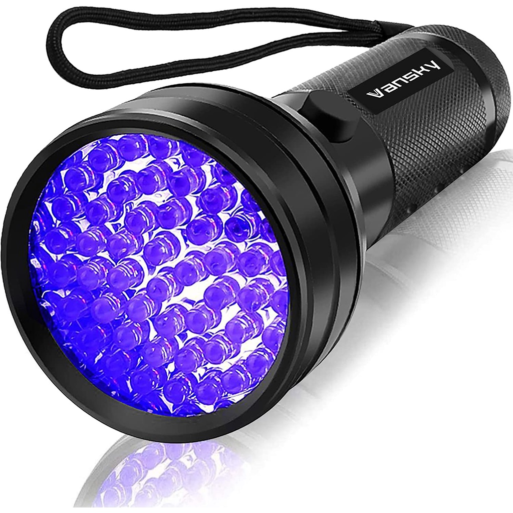 Đèn Pin UV 51 Bóng LED Màu Đen Dùng Để Dò Nước Tiểu Cho Thú Cưng / Mèo Cưng 395nm