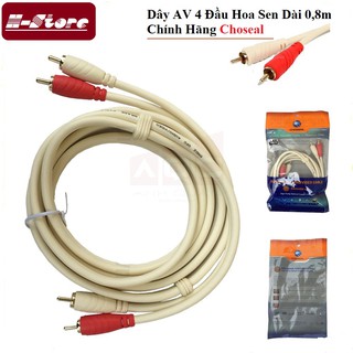 DÂY AV 2 RA 2 DÀI CHÍNH HÃNG CHOSEAL (DÀI; 0,8M - 1,8M - 3M - 5M