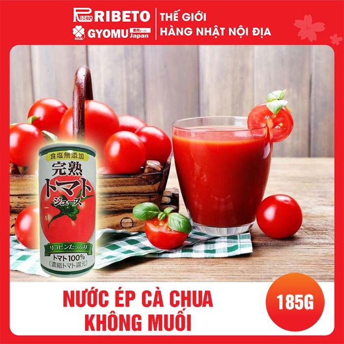 Nước ép cà chua không muối 185g  - Hàng Nhật nội địa