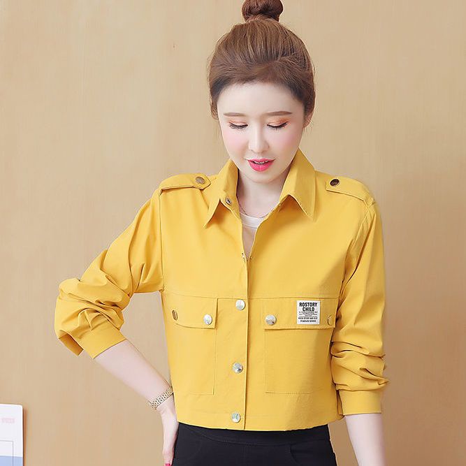 Áo khoác ngắn 2022 mùa thu thời trang nữ trẻ trung