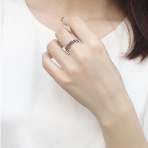 Nhẫn Bạc Nữ S925 Hình Bông Hoa Cực Xinh Cho Nữ N1705 - Bảo Ngọc Jewlery