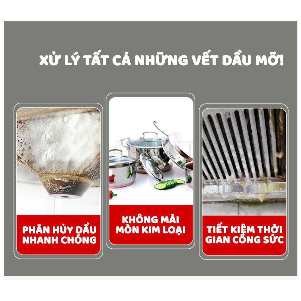 Chai Xịt Tẩy Rửa Dầu Mỡ Đa Năng, Chai Tẩy Rửa Nhà Bếp Kitchen Cleaner 500ml Siêu Sạch