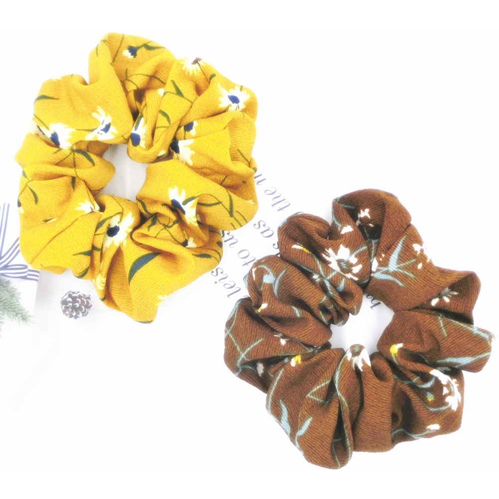 Dây Buộc Tóc Phối Hoa Thời Trang Cho Nữ