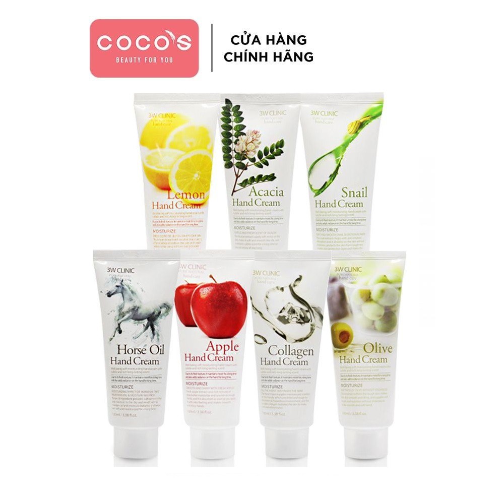 Kem dưỡng da tay 3W Clinic Hand Cream 100ml