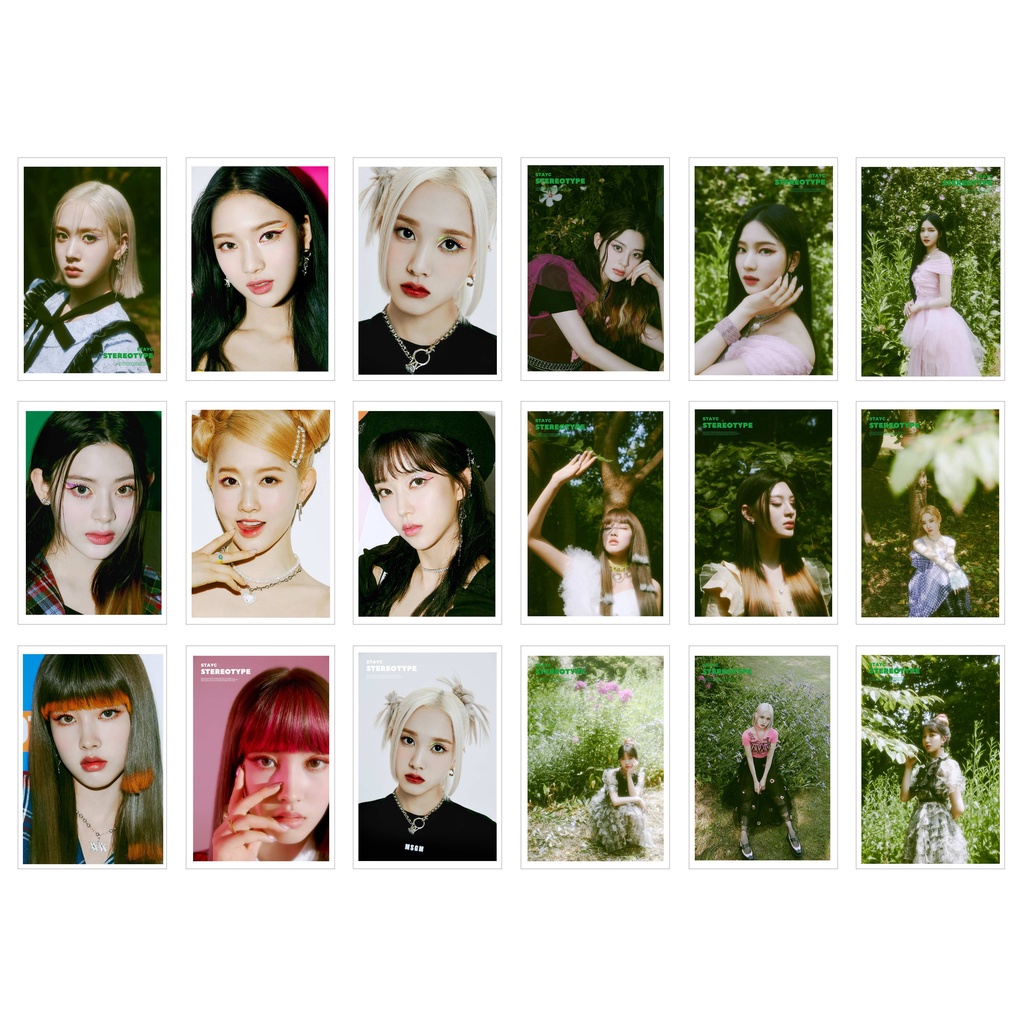 [Ép Lụa] Lomo Card 54 Ảnh STAYC - STEREOTYPE Concept PHOTO