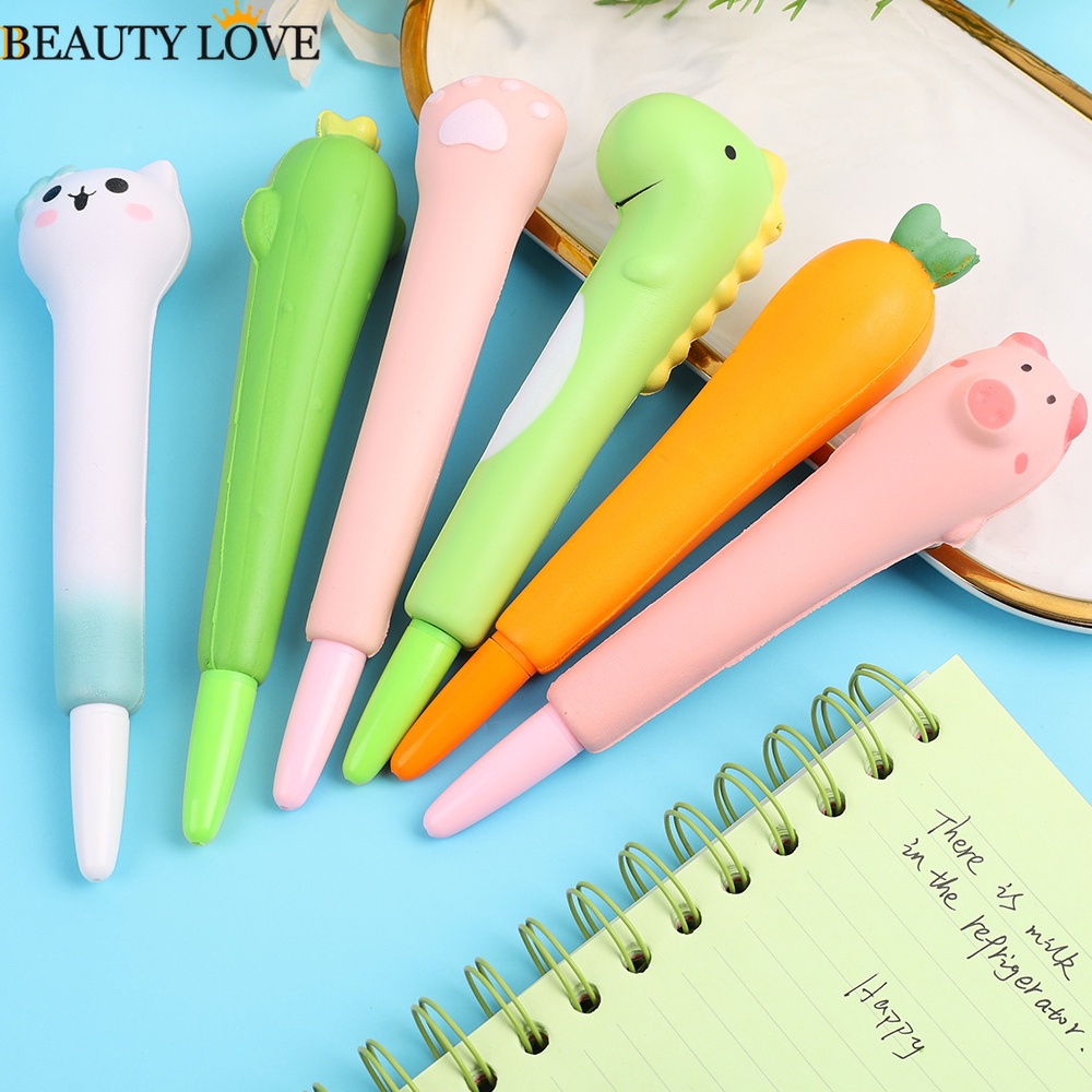[Mới] Bút Mực Gel Mềm Mại Đáng Yêu Sáng Tạo Dành Cho Học Sinh / Học Sinh