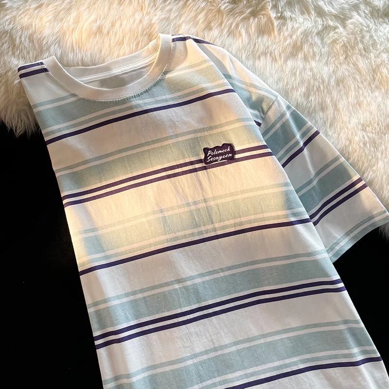 Áo Thun Tay Ngắn Dáng Rộng Cỡ Lớn Thoải Mái Phong Cách Hip Hop Đường Phố Hàn Quốc Cho Nam [M-2XL]