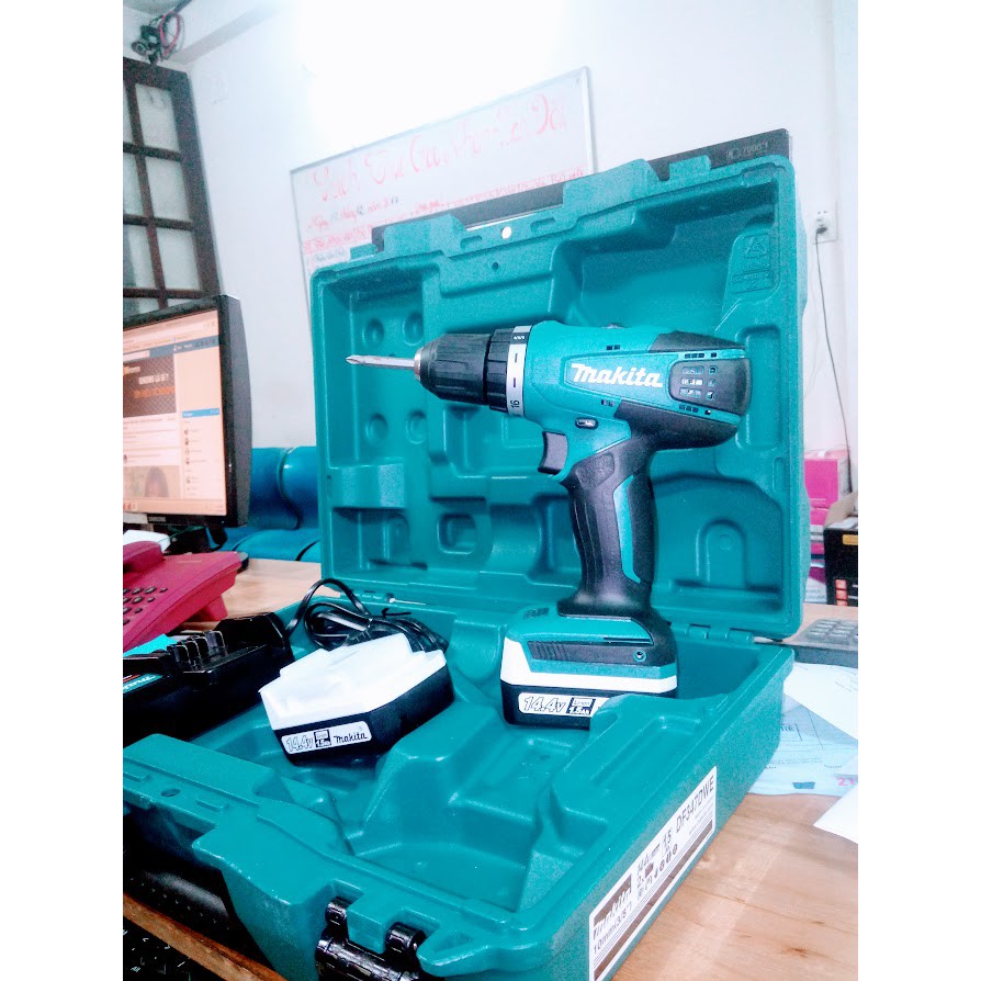 MÁY KHOAN VẶN VÍT DÙNG PIN MAKITA DF347DWE 14.4V