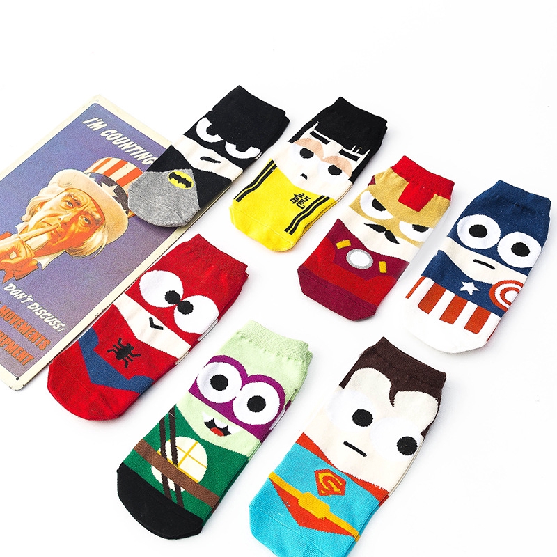 Ins Style Hot Women Cute Cartoon Print Daily Casual Sock