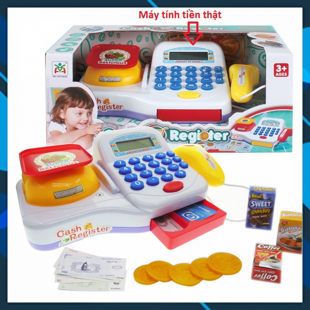 Bộ đồ chơi tính tiền siêu thị, đồ chơi cho bé học tính toán