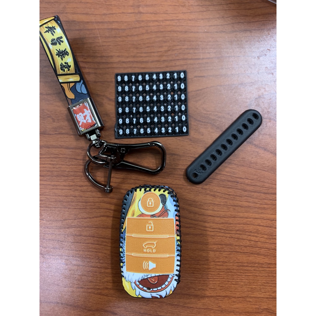 Bao da tài lộc ô tô Kia Cerato, Sedona, Carnival, Seltos.. 4 nút