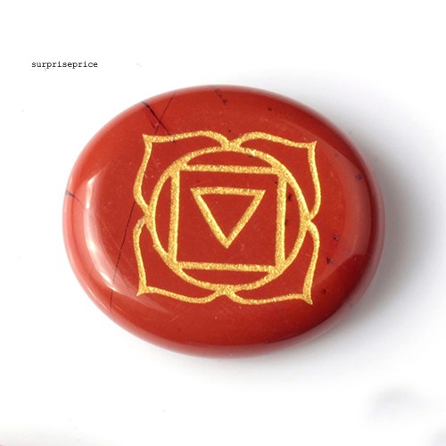 Bộ 7 đá luân xa dùng trang trí độc đáo