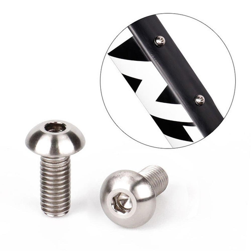 Bộ 2 Ốc Vít Cố Định Bình Bơm Hơi Xe Đạp Leo Núi Bằng Hợp Kim Titan Kích Thước 5X12Mm