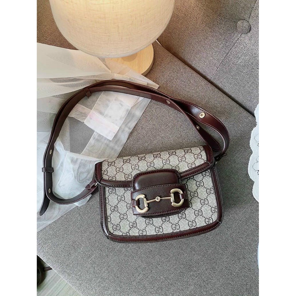 Túi xách nữ hàn quốc GG xích nâu 160K,💖FREESHIP💖,size 23 cm | BigBuy360 - bigbuy360.vn