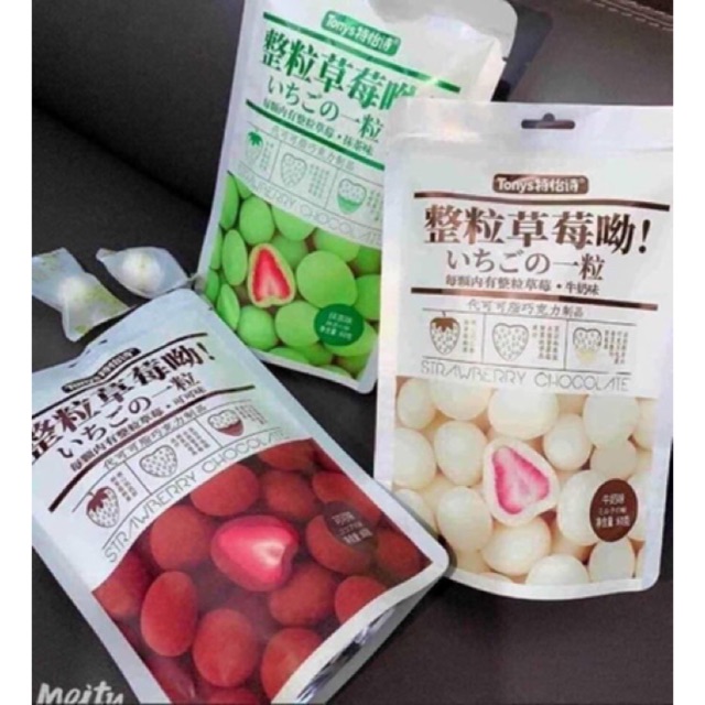 Kẹo dâu tây bọc socola Đài Loan