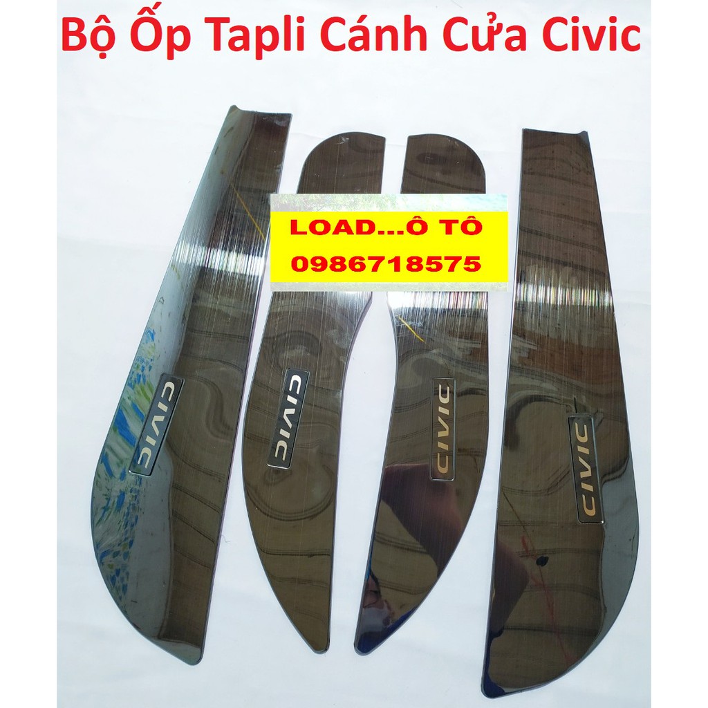 Ốp Tapli cánh cửa, Màng Loa xe Honda Civic 2022-2017 Titan Cao Cấp