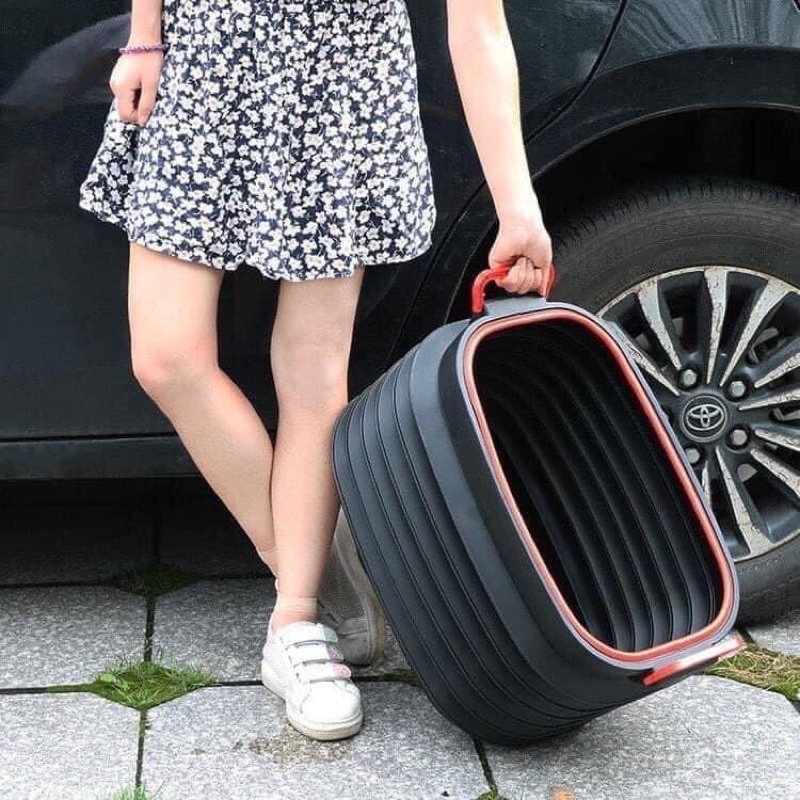 Thùng Đựng Đồ Ô Tô - Hộp Đựng Đồ Ô Tô Có Thể Gấp Gọn Dung Tích 40Lít Để Cốp Sau Ô Tô