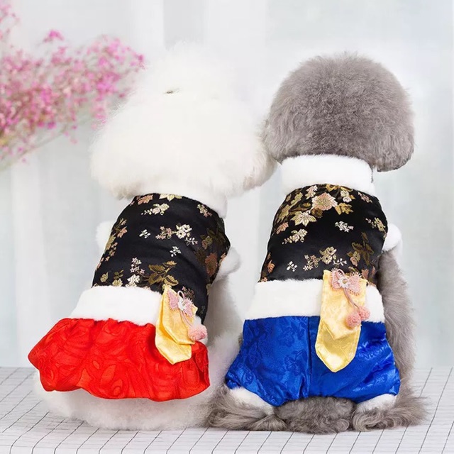 ĐỒ TẾT HANBOK CHO CHÓ MÈO - VÁY TẾT VÀ ÁO LIỀN QUẦN 2021