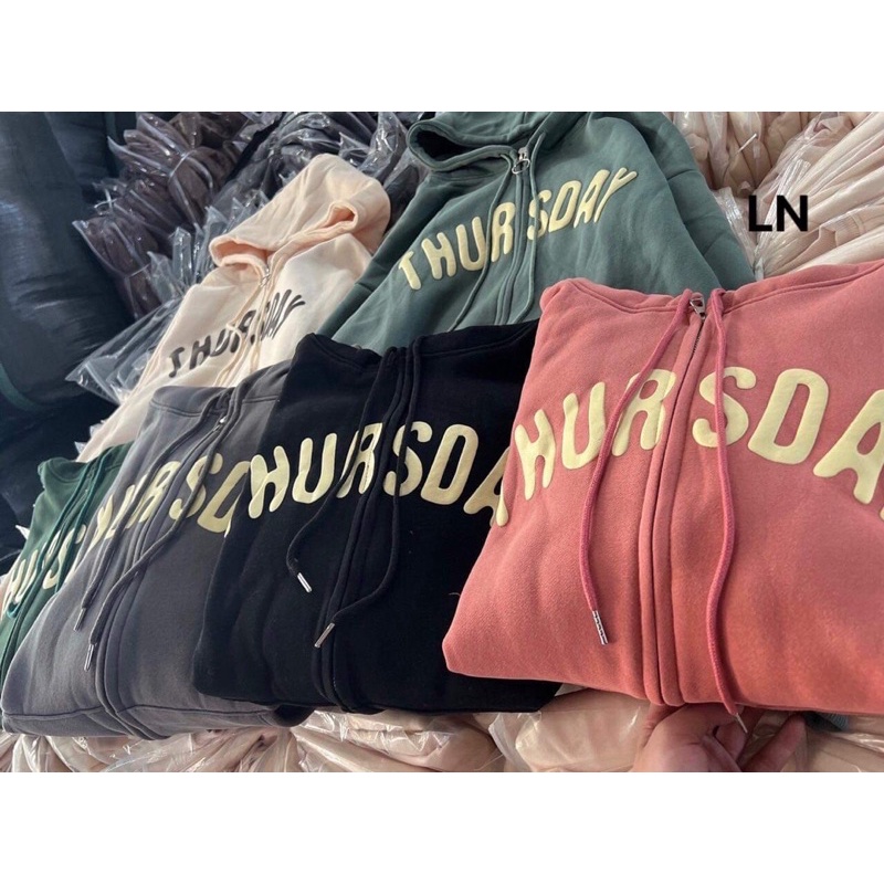 Áo khoác nỉ THURSDAY mũ 2 lớp TH6