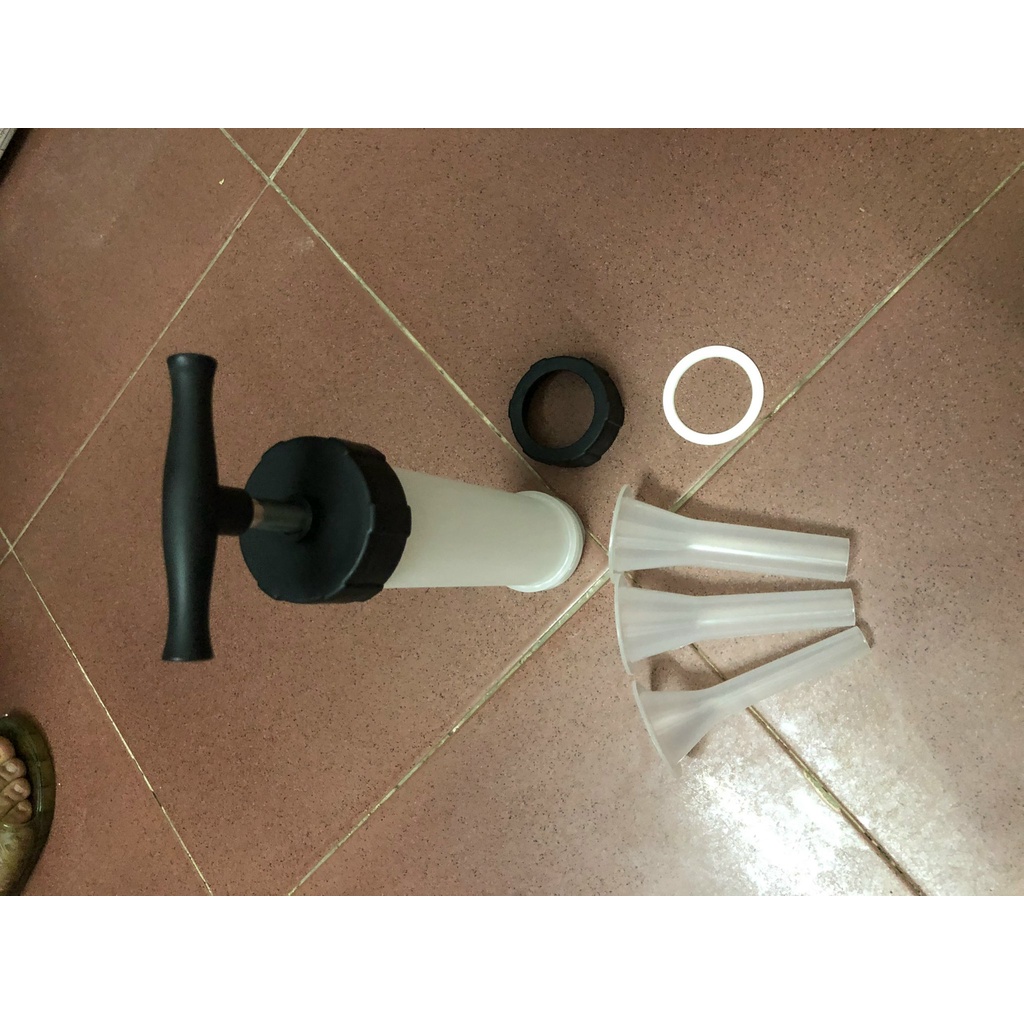 Khuôn dồn thịt làm xúc xích lạp xưởng 3 ống đùn và 1 gói vỏ
