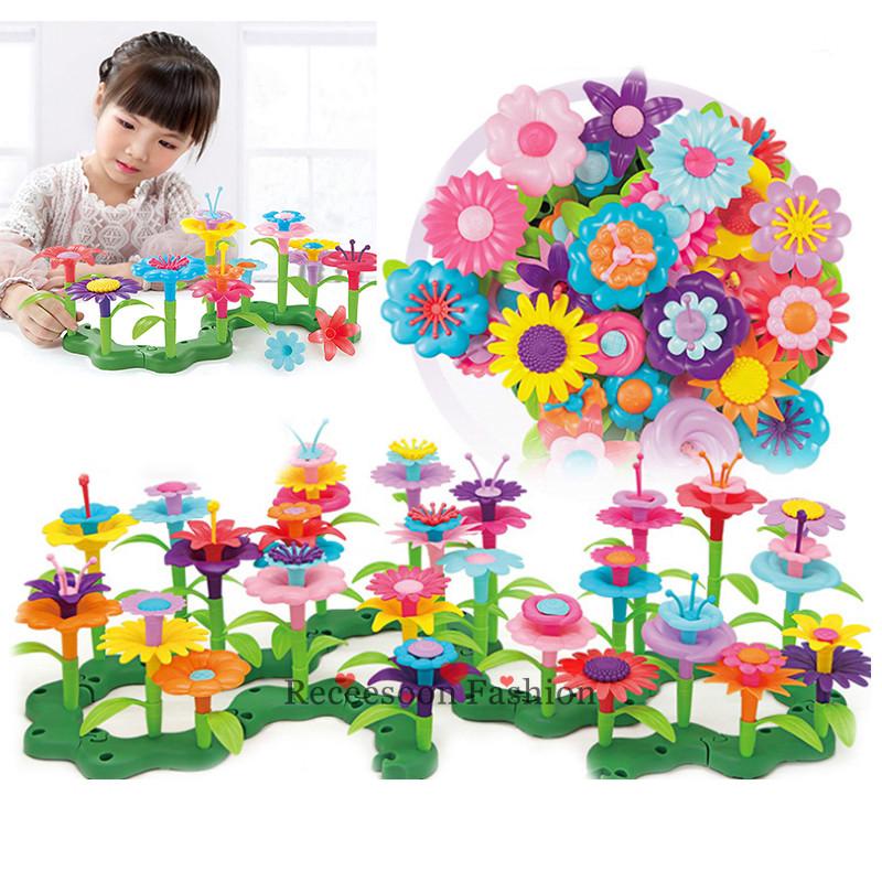 Bộ Đồ Chơi Xây dựng lắp ráp mô hình sân vườn hoa dành cho các bé