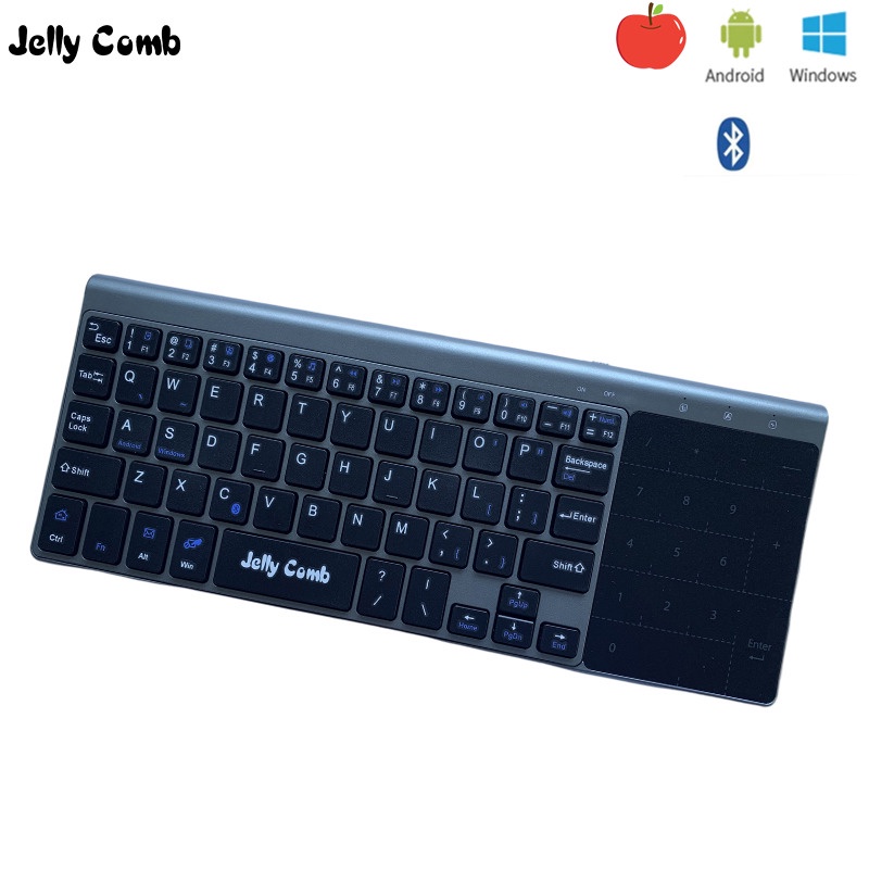 Bàn Phím Không Dây Bluetooth / 2.4G Siêu Mỏng Cho Tablet TV Thông Minh / Laptop / Điện Thoại Kèm Bàn Phím Cảm Ứng