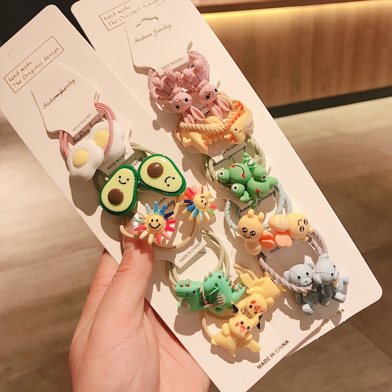 Dây buộc tóc cao su phong cách Hàn Quốc đáng yêu cho bé gái