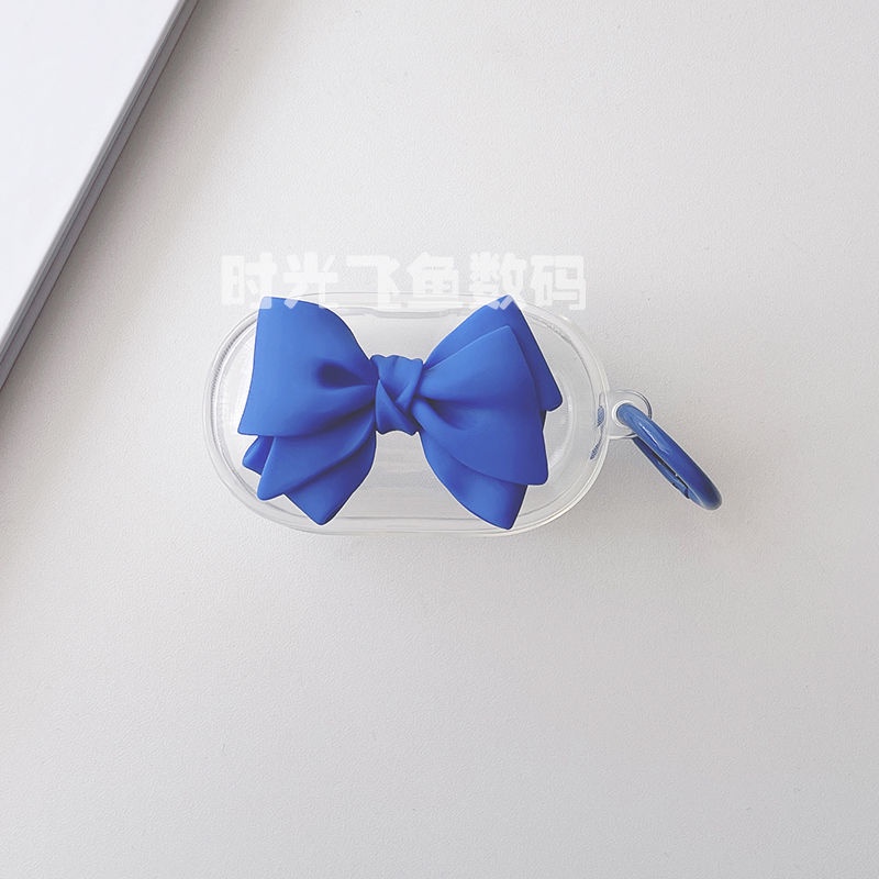 Vỏ Bảo Vệ Hộp Đựng Tai Nghe OPPO Enco Buds Trong Suốt Đính Nơ &amp; Gấu Dễ Thương