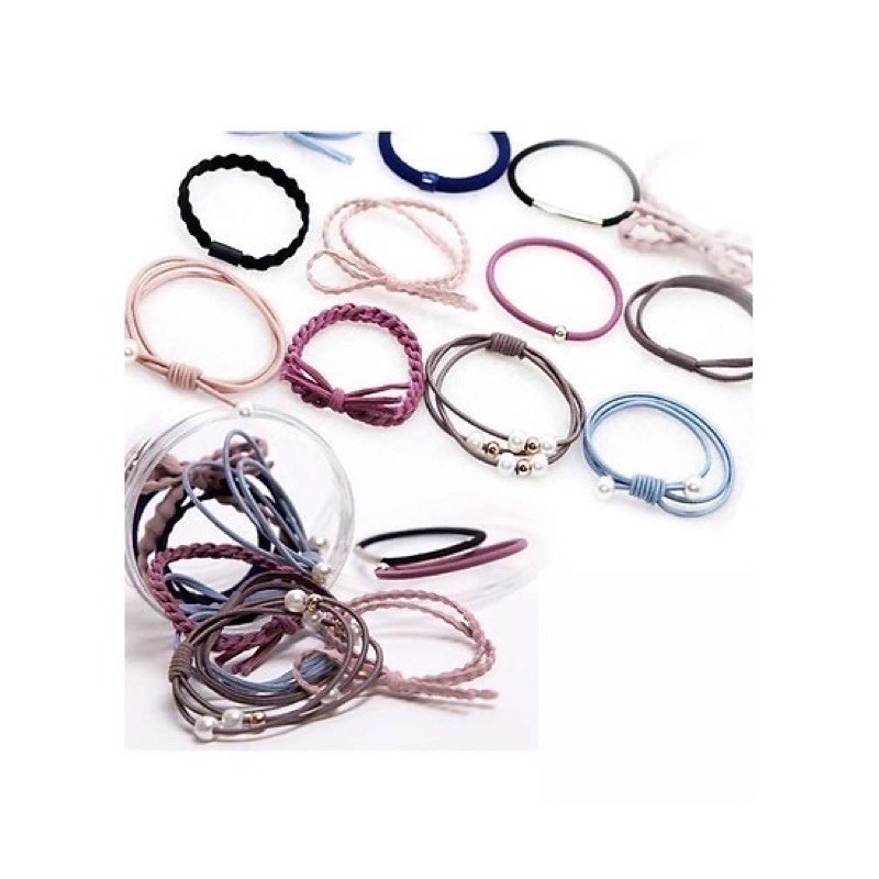 Hộp 12 dây buộc tóc Hàn Quốc Siêu Xinh