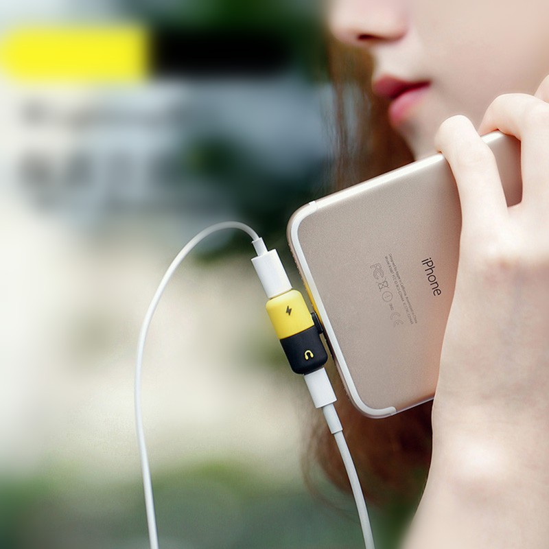 Phụ Kiện Chia Tai Nghe 2 Trong 1 Cho Iphone 7 8 Plus X Xs Max Xr