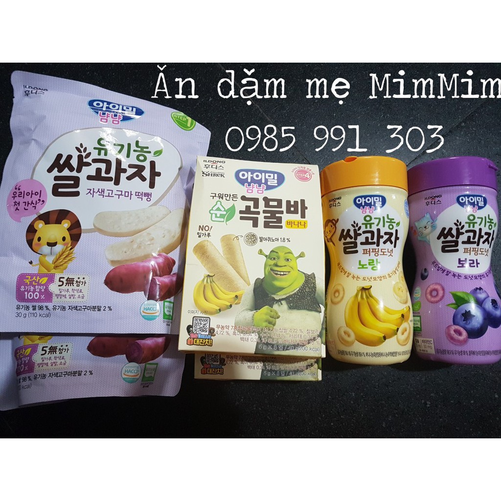 (HMC) Date 5/2022 Bánh ăn dặm Ildong Hàn Quốc - thơm ngon tan trong miệng - Hàng Air