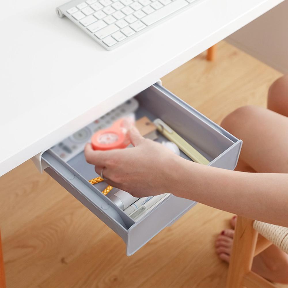 Ngăn Kéo Đựng Đồ Dùng Gắn Dưới Bàn Học / Văn Phòng Tiện Dụng Ốp