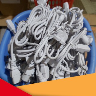 Dây nguồn 1M Trắng dùng cho máy tính,máy in, nồi cơm điện...