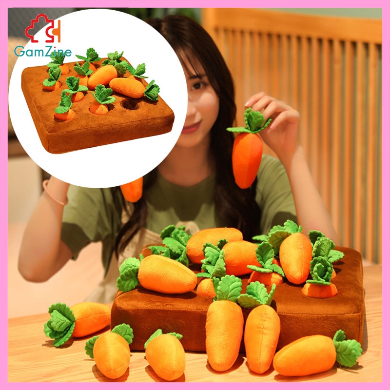 Đồ chơi củ cà rốt nhồi bông xinh xắn cho trẻ em