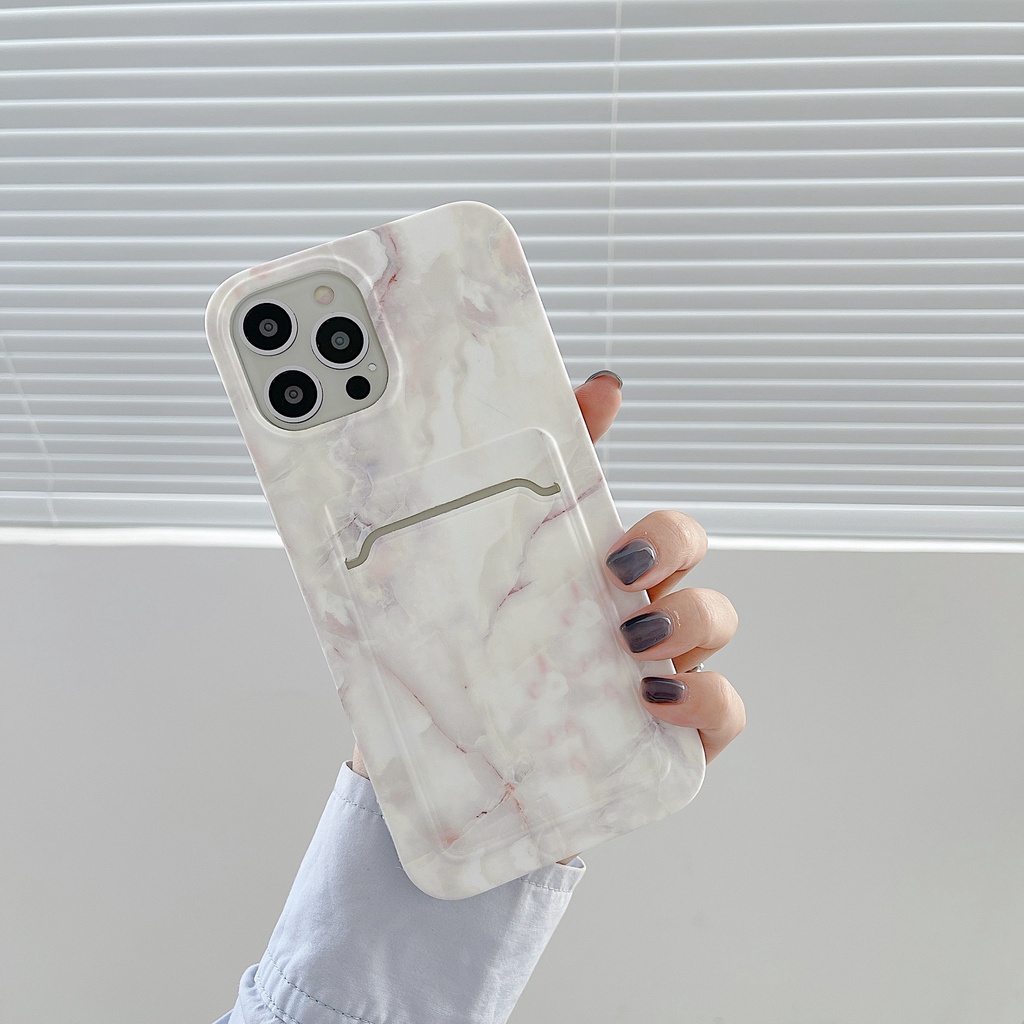 Ốp Điện Thoại Imd Chống Sốc Nhiều Màu Có Ngăn Đựng Thẻ Cho iPhone 13 12 Pro Max Case XR XS