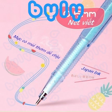Bút bi mực xanh có hương thơm thân bút thiết kế xinh xắn M&G ABP12530 Little Pen ngòi 0.5mm - ByLy Store