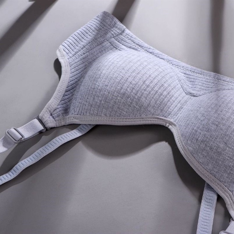 Áo Ngực cotton Không Đường May Màu Sắc Đơn Giản